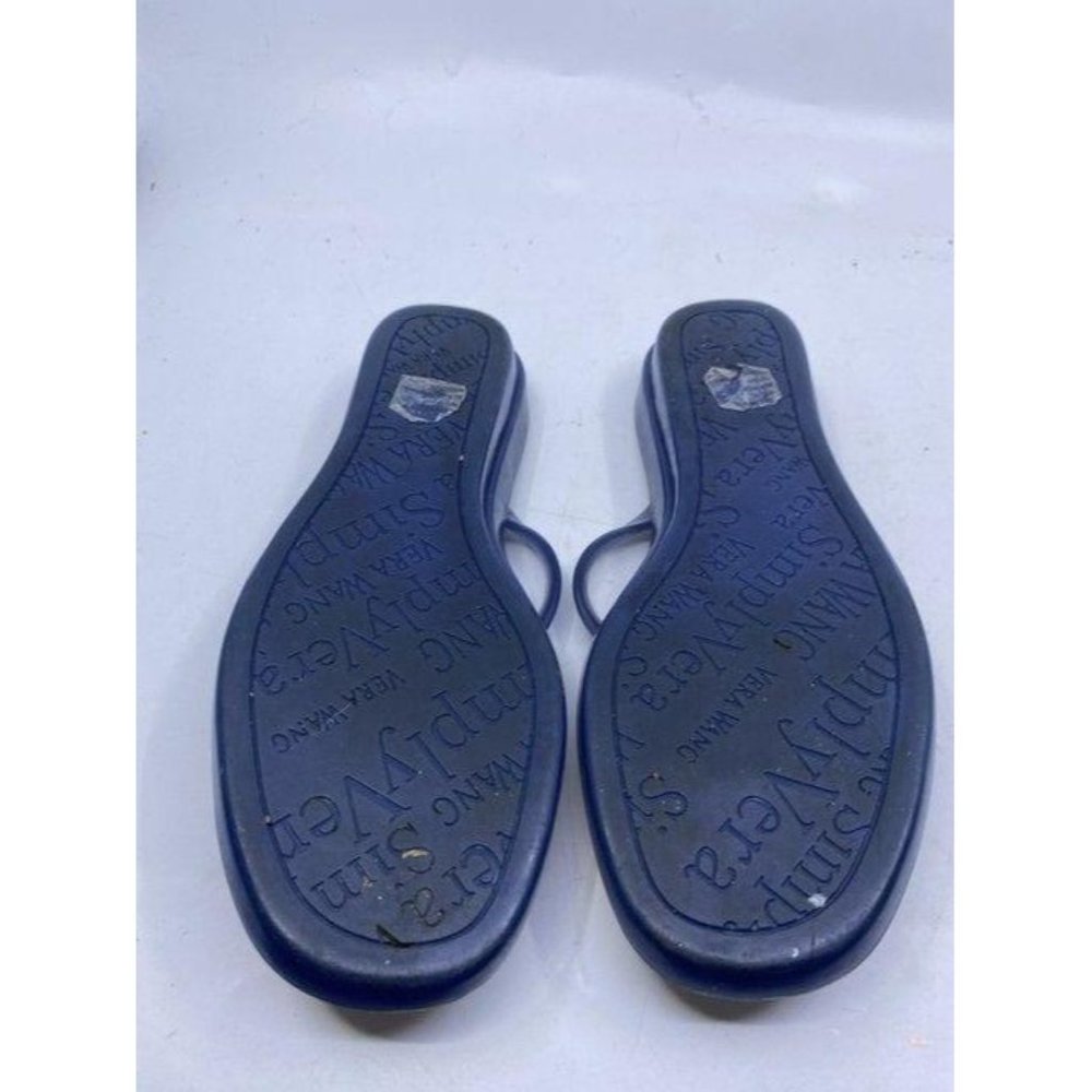 Simply Vera Vera Wang Blue Gold Sandals Size Us - Picture 6 of 7